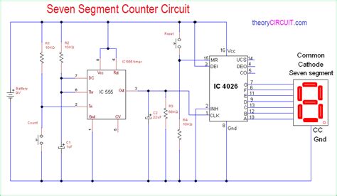 7 Segment Counter Circuit .